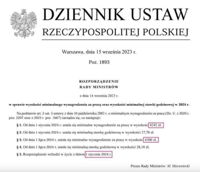 HR Alert w sprawie podwyżki najniższego wynagrodzenia z dnia 15.09.2023